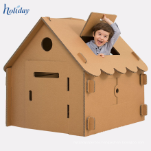 Wholesale Children Cardboard Playhouse,DIY Cardboard Paper Doll Play House